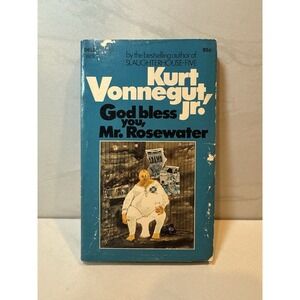Kurt Vonnegut Jr "God Bless You Mr Rosewater"Vintage Paperback Dell FirstEdition